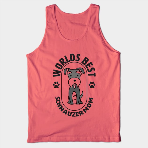 Schnauzer - Worlds Best Schnauzer Mom Tank Top by Kudostees